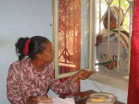 A teller window in Ethiopia