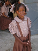 Haitian School Girl