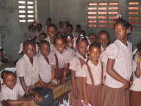 Estudiantes de la escuela St. Jude.