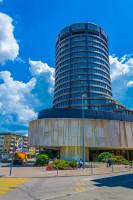 The BIS Tower in Basel, Switzerland