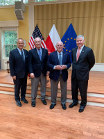 Jim Nussle (far left) was one of many dignitaries on hand for the award ceremony