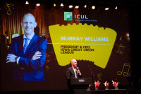 Murray Williams accepts a Global Good Award on March 1, 2026, in Washington, D.C.