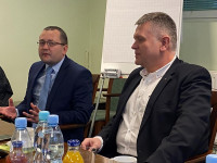 Oleksandr Plodysti, Ukraine Consul General to Gdansk (left), with NACSCU President and World Council Chair Rafal Matusiak