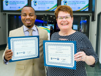 Kevin Lashley (Barbados) and Angela Prestil (USA) were among the I-CUDE Class of 2022