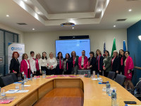Dundalk Credit Union women and PVKS Credit Union women in Pink Items from GWLN