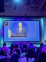 CEO Paul Treinen addresses crowd at GAC 2026