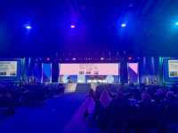 CEO Paul Treinen addresses crowd at GAC 2026