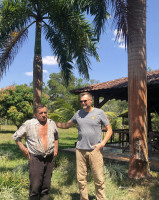 Thomas Belekevich, WOCCU Director of Member Services (right), on a visit to Cooperación Verde