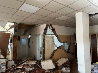 Damage to the offices Kahramanmaraş Agricultural Credit Cooperative No. 473